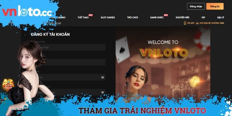 Tham gia trải nghiệm VNLOTO