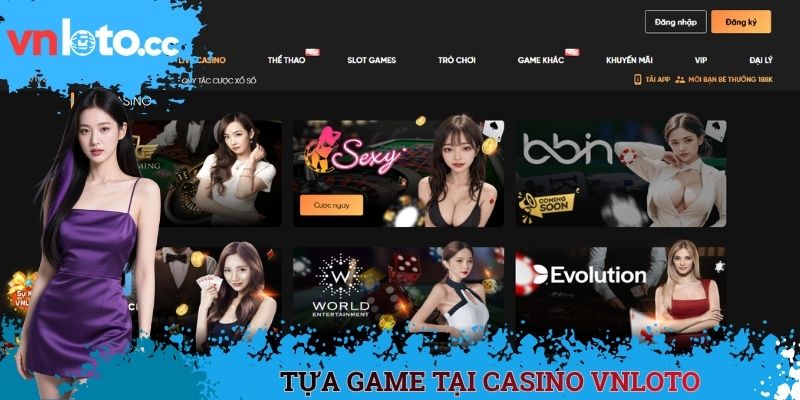 Tựa Game tại Casino VNLOTO